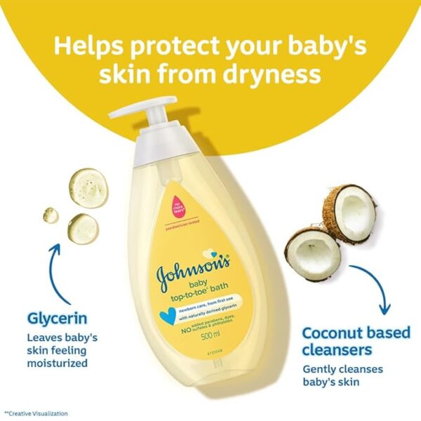 Johnson's Baby Top to Toe Baby Bath 200ml - Image 4