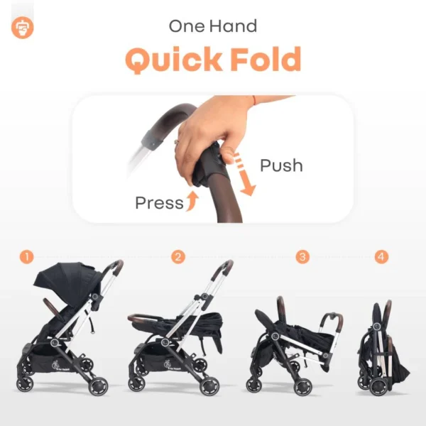 Street Smart 360-degree Rotatable Kids Stroller - Image 3